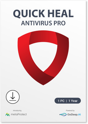 QUICK HEAL 1 PC PC 1 Year Anti-virus Compatible with Windows (Email Delivery - No CD)(Home Edition)