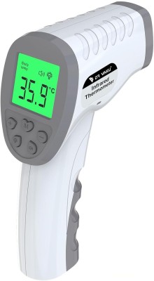 DR VAKU Infrared Digital Thermometer For Fever, Non-Contact Laser Infrared Thermometer Temperature Gun [Battery Included] Thermometer(Grey)