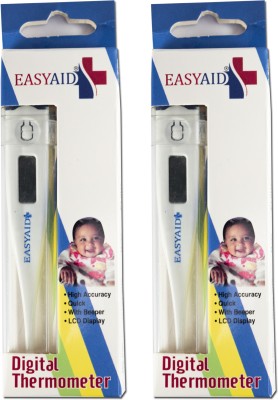 EASYAID DIGITALTM_1001_2 Digital Thermometer For Fever/Home Use/Measurement of Body Temperature(Pack 2) Thermometer(White)