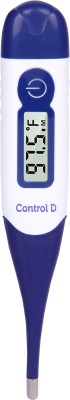 Control D Flexible Quick 30 Seconds Reading Alarm & Beeper Alert Premium Body Temperature Check Waterproof Flexi Tip for Kids Adults & Babies Digital Thermometer(White, Blue)