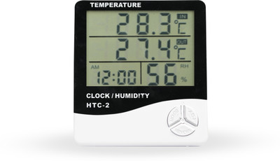 MCP Healthcare Digital Eoom Thermoemter LCD Display For Indoor & Outdoor Humidity Meter HTC-2 Thermometer(White)