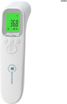Accutrust AD802 Accu Non-Contact Infrared Digital Forehead Thermometer Gun for Baby, Kids & Adults Thermometer(White)