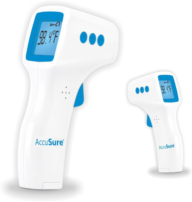 AccuSure HS Non Contact Infrared Thermometer- Digital Thermometer for Adults and kids Fever Measurement Thermometer(White)
