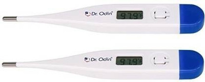 Dr. Odin PT-01B Digital Thermometer 20 Second Quick Reading Infant, Kid, Adult Pack of 2 (Blue) Thermometer(White)