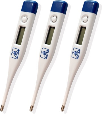 ADICARE Digital Thermometer for Kids & Adults With Fever Alert & Memory Function-pack of -3 Thermometer(White)