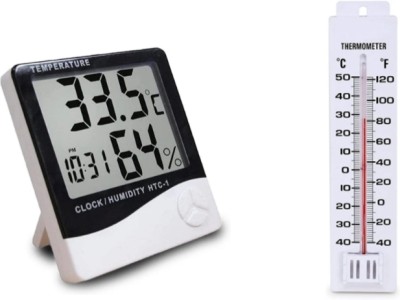 Dr care TP-CMP-01 Digital & Manual Room Thermometer Best Measuring Tools For Office, Clinic, Home Thermometer(White)