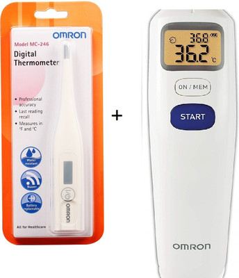 OMRON MC-720-Thermometer OMRON Thermometer MC-720 Forehead free OMRON MC-246 MC-246 Thermometer Thermometer(White)