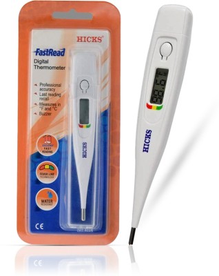 Hicks DMT 416 Fast Read Digital Thermometer with Memory and Beeper - Water Resistant Thermometer(White)