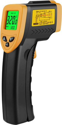 thermomate DT8550AH DISTANCE THERMOMETER Portable Non-Contact Digital Infrared Thermometer Handheld Infrared Temperature Thermometer(Yellow, Black)