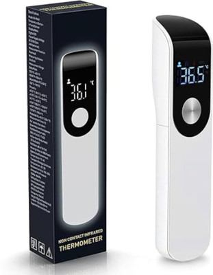 B-Arm Digital Infrared Thermometer| 1 Sec Quick Read| °C/°F conversion| Dual Modes | Forehead Thermometer with LED Display & Colour Indication| Babies & Adults| Thermometer(White)