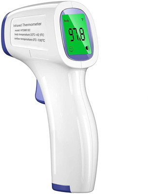 DR VAKU Swadesi Non-Contact Infrared Digital Temperature Gun, Resolution Infrared Thermometer | Multi-Purpose, Wide Range, Non-Contact Swadesi Non-Contact Infrared Digital Temperature Gun, Resolution Infrared Thermometer | Multi-Purpose, Wide Range, Non-Contact Thermometer(White)