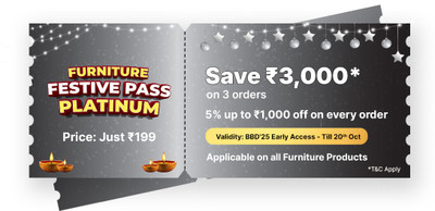 Furniture Festive Pass - Platinum(Till 20th Oct)