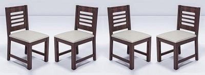 SIDDH Solid Wood Dining Chair(Set of 4, Finish Color - WALNUT)