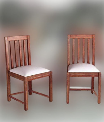 WayWood Solid Wood Dining Chair Set of 2 | Study Chair Dining Chair & Office Chair Solid Wood Dining Chair(Set of 2, Finish Color - Brown)