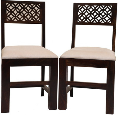 DECORWOOD Beautiful Wooden Dining Chair Solid Wood Dining Chair(Set of 2, Finish Color - walnut)