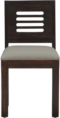 DRYLC FURNITURE Solid Wood Sheesham Wood 1 Single Dining Chair For Dining Room Solid Wood Dining Chair(Set of 1, Finish Color - Dark Walnut)