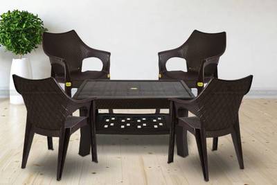 Plastic 4 on sale chair set price