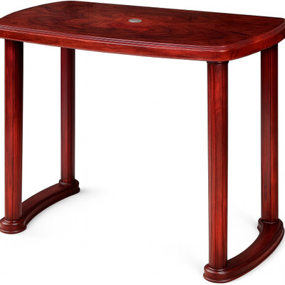 ShopholicHub Dining Table for Home Offices and Restaurant | 100% Virgin Plastic | Outdoor Plastic 4 Seater Dining Table(Finish Color - Rose Wood, DIY(Do-It-Yourself))