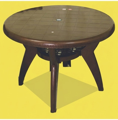 AAMROSE Plastic 4 Seater Dining Table(Finish Color - BROWN, DIY(Do-It-Yourself))