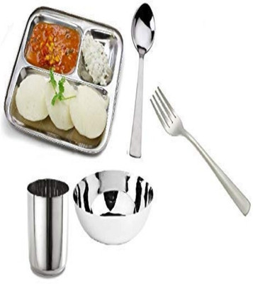 PMW Steel Dinner Set(Silver)