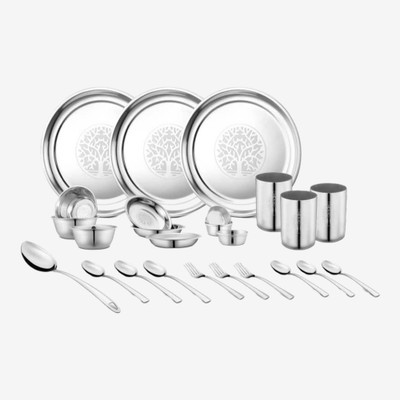 Pigeon Pack Of 25 Stainless Steel Dinner Set  (Silver) For Rs. 845 @ 60 %