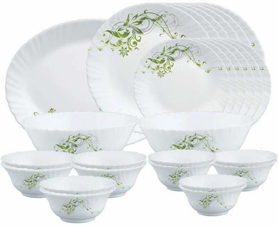 BOROSIL Opalware ERBA Dinner Set(White, Microwave Safe)
