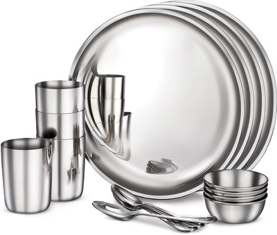 Judge Pack of 16 Stainless Steel Classic Dinner Set(Silver)