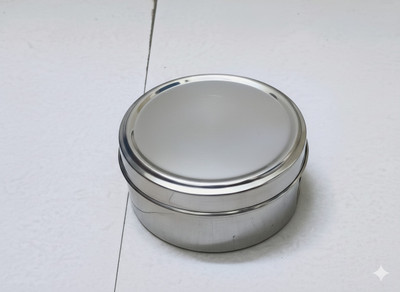NuStart Basics Pack of 5 Stainless Steel Pre_Solo_Living_Dinner_Set_With_Tiffin Dinner Set(Silver)