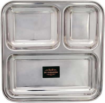Dev Industries Stainless Steel DEV INDUSTRIES Dinner Set(Steel, Silver)