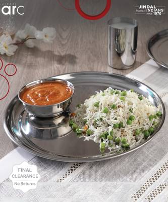 Jindal ARC Pack of 18 Stainless Steel Dinner Set
