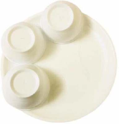 Kanha Groove quarter plate Tray(Pack of 6)