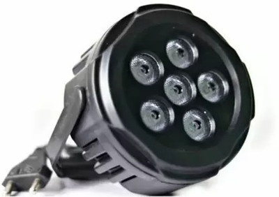 CANDLE 6 Led Multi Colors Mini Black Par Light With Plug Cable For Party,DJ,Festivals Disco Ball Set(Ball Diameter: 10 cm)