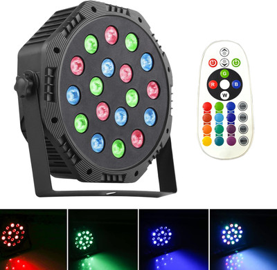 MOBIZAC 18 LED Multicolour Glowing DJ Disco Par Light for Home Party Birthday PUB Bar Single Disco Ball(Ball Diameter: 18 cm)