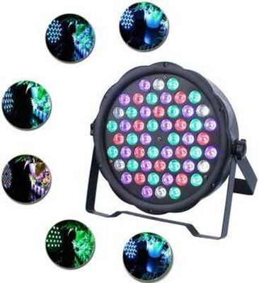 KAVYARA 60 LED DJ Par Can Light – Remote Controlled RGB Lights for Events & Clubs Shower Laser Light(Ball Diameter: 24 cm)