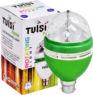 spark world 360 Degree LED Crystal Rotating Bulb,LED Bulb for Party/Diwali Decoration Single Disco Ball(Ball Diameter: 8 cm)