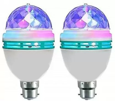 Elecsera 360 Degree LED Bulb disco Light, LED Light, LED Disco Light for Party Set of 2 Single Disco Ball(Ball Diameter: 2.5 cm)
