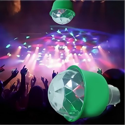 Hiru Disco Party Light – 6 Led Colourful Rotating Bulb Single Disco Ball(Ball Diameter: 2.5 cm)