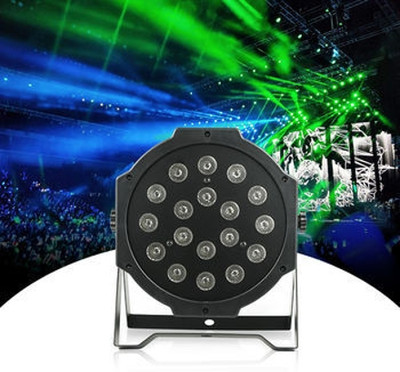KAVYARA 18 RGB LED PAR Light for DJ Setup Sound Activated Disco Light with DMX Control Shower Laser Light(Ball Diameter: 18 cm)
