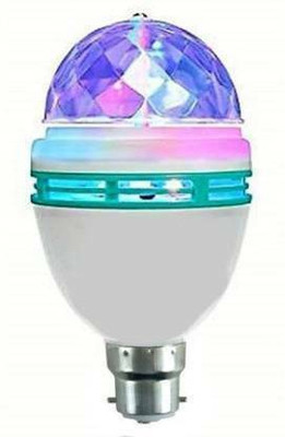 NIHAKA ELECTRONICS 360 Degree Rotating LED Bulb disco Light for Party, Decoration Single Disco Ball(Ball Diameter: 2.5 cm)