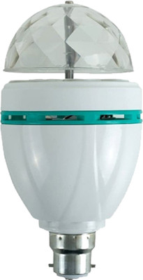 Glamezone 360 Degree Rotating Crystal LED Bulb Disco Light Single Disco Ball(Ball Diameter: 2.5 cm)