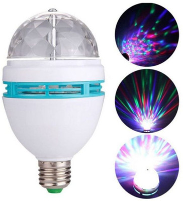 Brightzone 360 Degree Rotating Crystal LED Disco Light for Party Single Disco Ball(Ball Diameter: 15 cm)