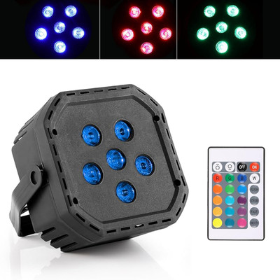 WRADER 6 LED Stage Disco Par Light with Remote Control Mulitcolour Disco Ball Set(Ball Diameter: 5 cm)