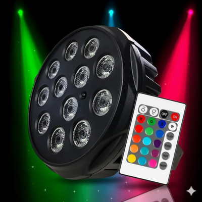 shark tack 12 LED DJ light Disco light Club Light Remote FOR Diwali light, home decoration Single Disco Ball(Ball Diameter: 10 cm)