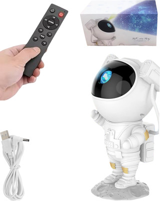 Newroket Smart Led Night Light Astronaut Galaxy Light Projector with Remote Controller Night Lamp(22 cm, White)