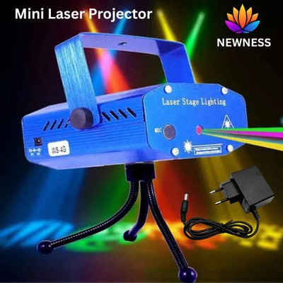 Newness Party Mini Laser Projector Stage Lighting Sound Activated Shower Laser Light Single Disco Ball(Ball Diameter: 9 cm)