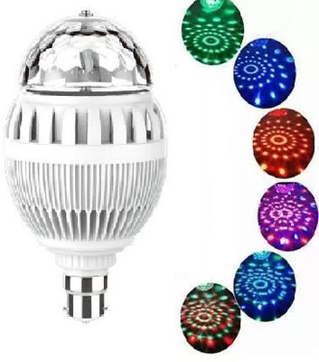 Glamezone NEW ARRIVAL 360 Degree Rotating Crystal LED Bulb with Bluetooth Speaker Single Disco Ball(Ball Diameter: 2.6 cm)