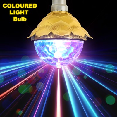 Glowing Night Golden Jumbo Disco Bulb for Party Home Birthday Dancing Stage and Diwali Bulb Single Disco Ball(Ball Diameter: 2.5 cm)