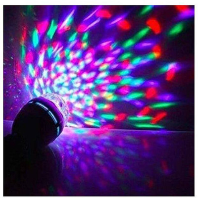 Glamezone Disco bulb Party light bulb LED rotating light bulb Color-changing light bulb Single Disco Ball(Ball Diameter: 2.5 cm)