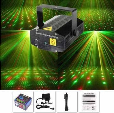 NIHAKA ELECTRONICS Holographic Mini LED Dj Disco, Stage Sound Activated Projector Shower Laser Light(Ball Diameter: 10 cm)