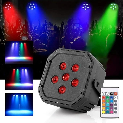 shark tack 6 LED DJ light RGB Multi Color Decorative Disco light Disco Ball Set(Ball Diameter: 10 cm)